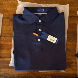 Stitch Men's Navy Polo Shirt
